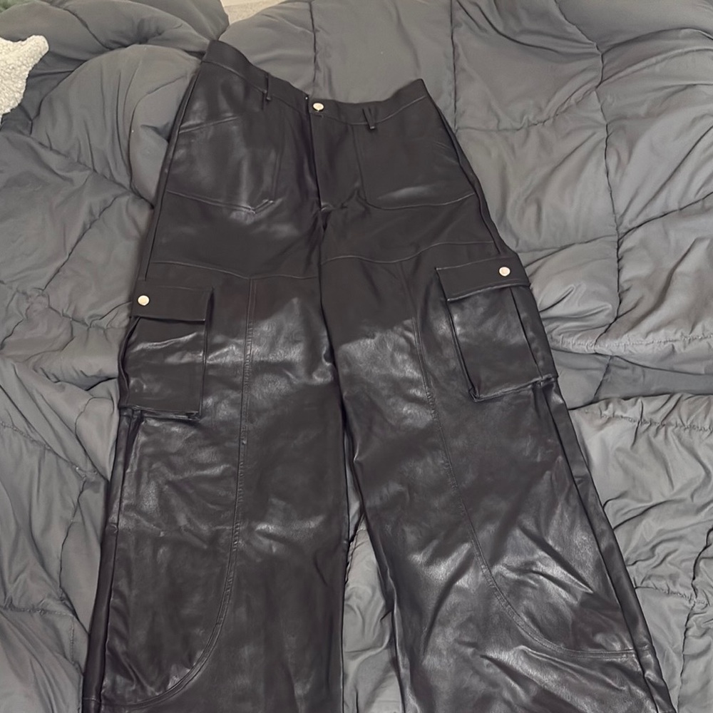 Fashion Nova Black Wide Leg Pants - TALL XL